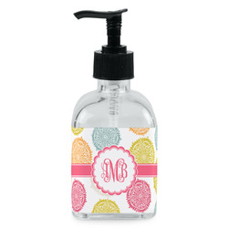 Doily Pattern Glass Soap & Lotion Bottle - Single Bottle (Personalized)