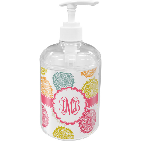 Custom Doily Pattern Acrylic Soap & Lotion Bottle (Personalized)