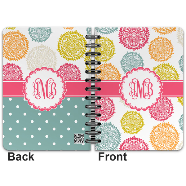 Doily Pattern Spiral Journal 5 x 7 - Apvl