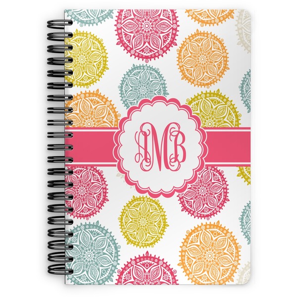 Custom Doily Pattern Spiral Notebook (Personalized)