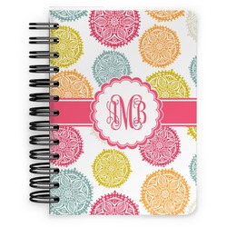 Doily Pattern Spiral Notebook - 5x7 w/ Monogram