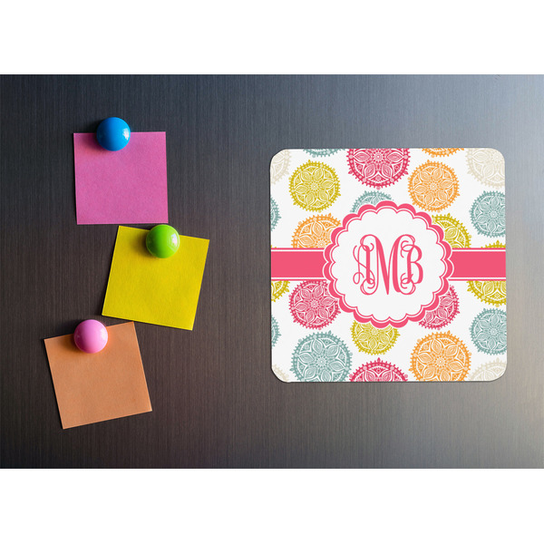 Doily Pattern Square Fridge Magnet - LIFESTYLE