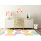 Doily Pattern Square Wall Decal Wooden Desk