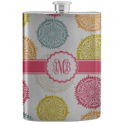 Doily Pattern Stainless Steel Flask (Personalized)