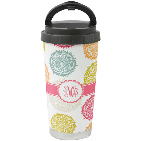 Custom Doily Pattern Stainless Steel Coffee Tumbler (Personalized)