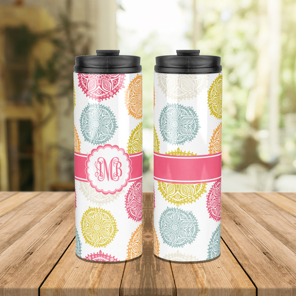 Doily Pattern Stainless Steel Tumbler - Lifestyle