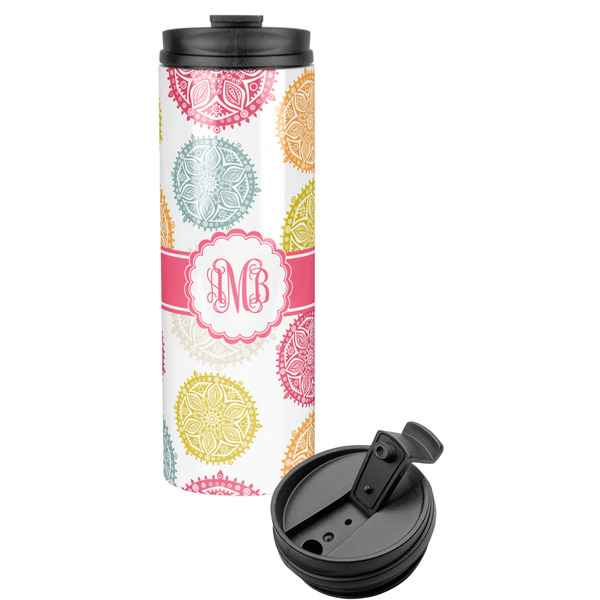 Custom Doily Pattern Stainless Steel Skinny Tumbler (Personalized)
