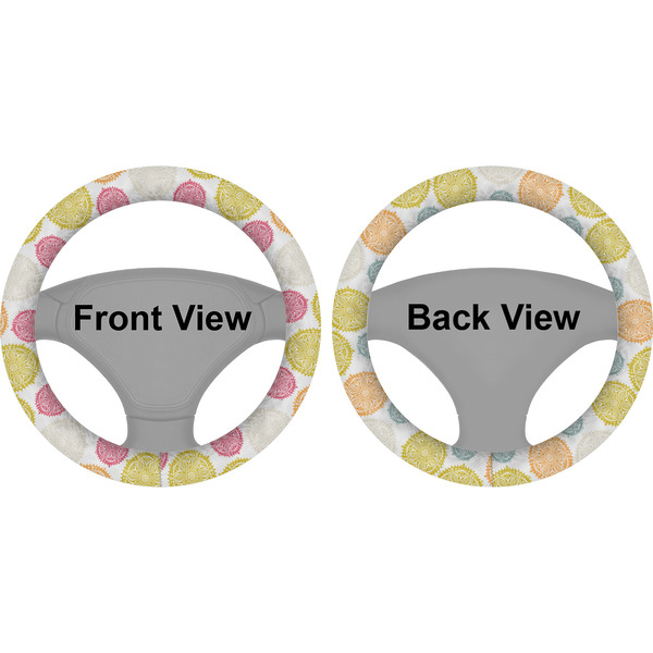 Doily Pattern Steering Wheel Cover- Front and Back