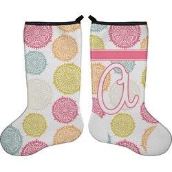 Doily Pattern Holiday Stocking - Double-Sided - Neoprene (Personalized)