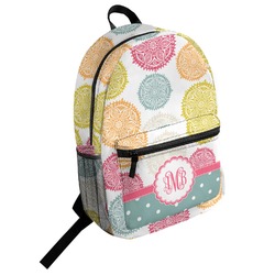 Doily Pattern Student Backpack (Personalized)