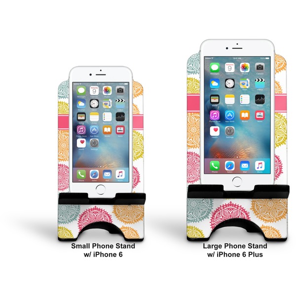 Doily Pattern Stylized Phone Stand - Comparison