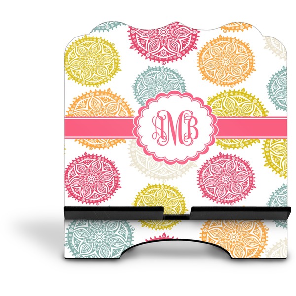 Doily Pattern Stylized Tablet Stand - Front without iPad