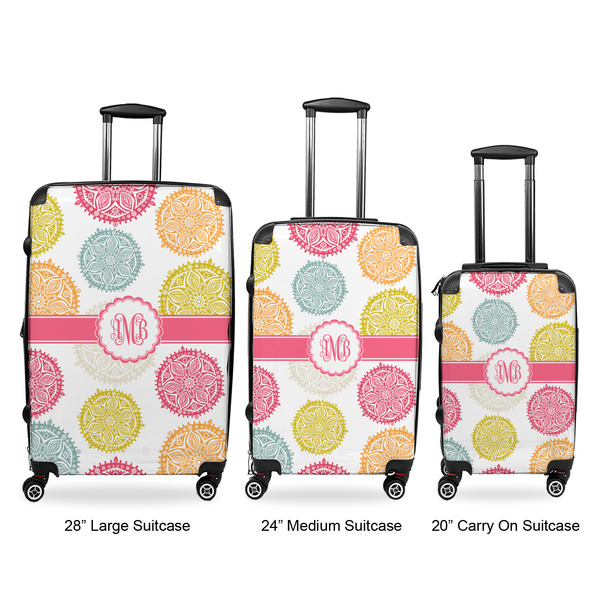 Doily Pattern Suitcase Set 1 - APPROVAL