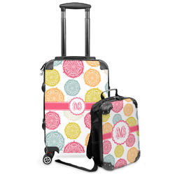 Doily Pattern Kids 2-Piece Luggage Set - Suitcase & Backpack (Personalized)