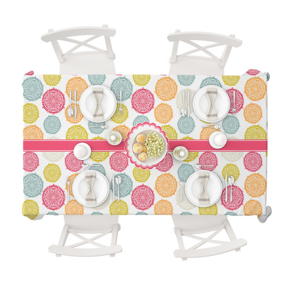 Doily Pattern Tablecloths (58"x102") - TOP VIEW