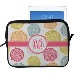 Doily Pattern Tablet Case / Sleeve - Large (Personalized)