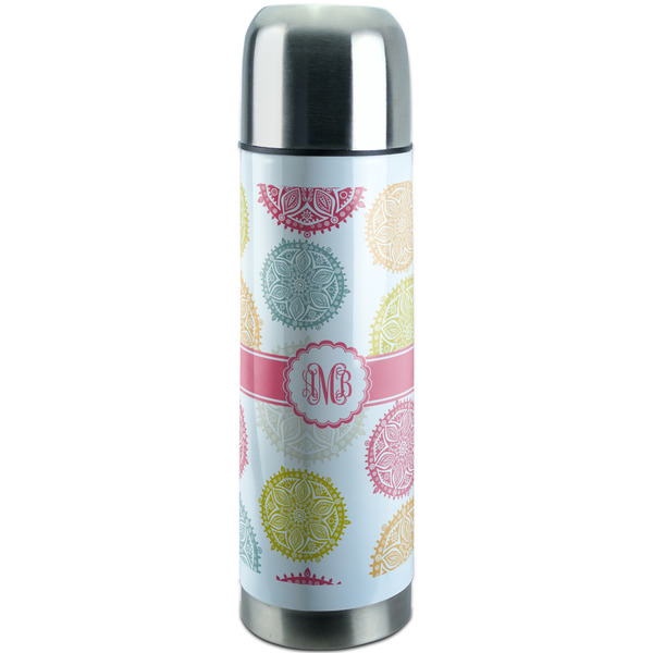 Custom Doily Pattern Stainless Steel Thermos (Personalized)
