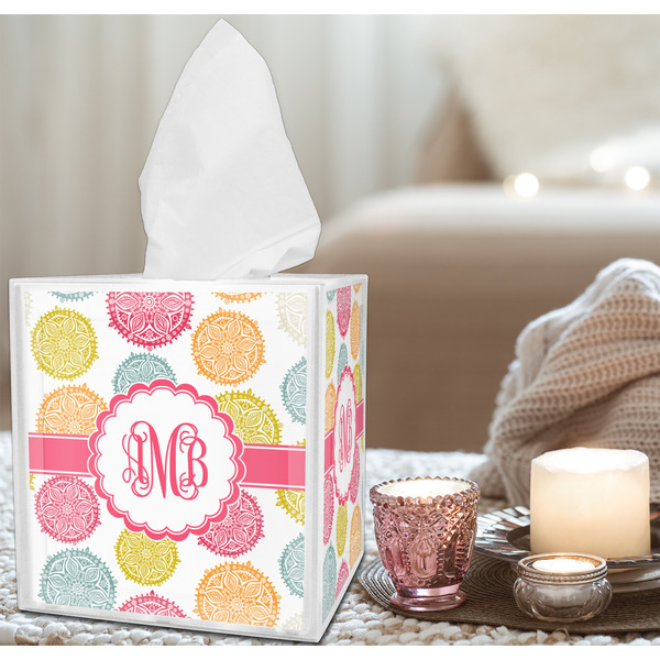 Doily Pattern Tissue Box - LIFESTYLE