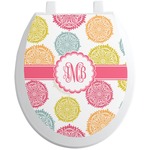 Doily Pattern Toilet Seat Decal (Personalized)