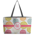 Doily Pattern Beach Totes Bag - w/ Black Handles (Personalized)