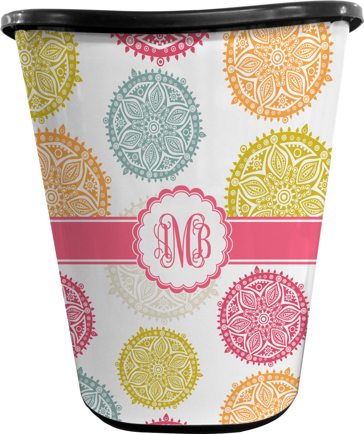 Doily Pattern Waste Basket (Personalized) YouCustomizeIt