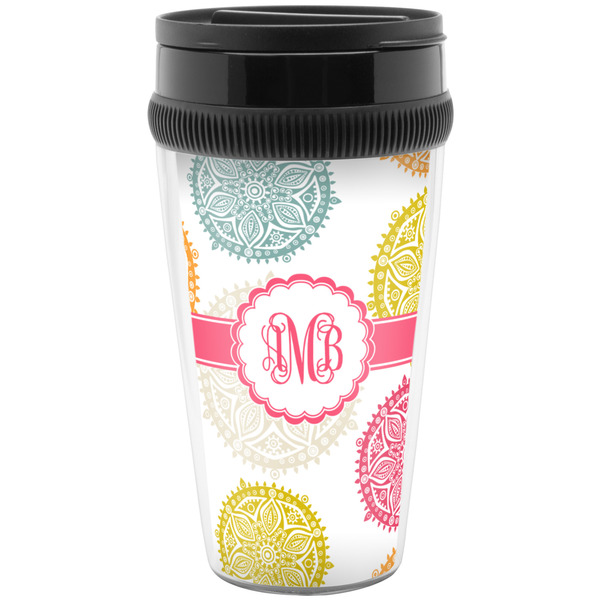 Doily Pattern Travel Mug (Personalized)