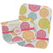 Doily Pattern Two Rectangle Burp Cloths - Open & Folded
