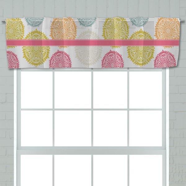 Doily Pattern Valance - Closeup on window