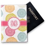 Doily Pattern Vinyl Passport Holder (Personalized)