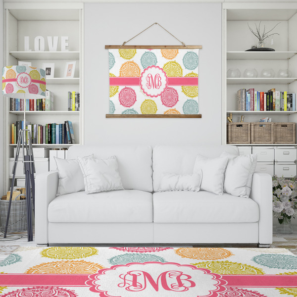 Doily Pattern Wall Hanging Tapestry - IN CONTEXT