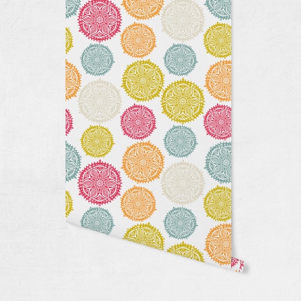 Doily Pattern Wallpaper on Wall