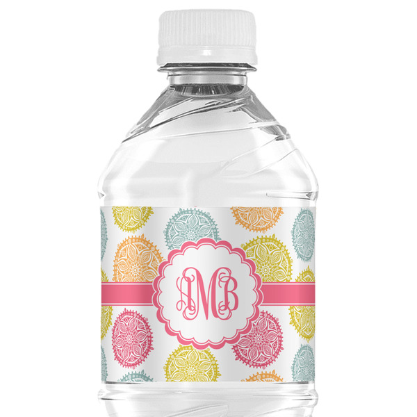 Custom Doily Pattern Water Bottle Labels - Custom Sized (Personalized)