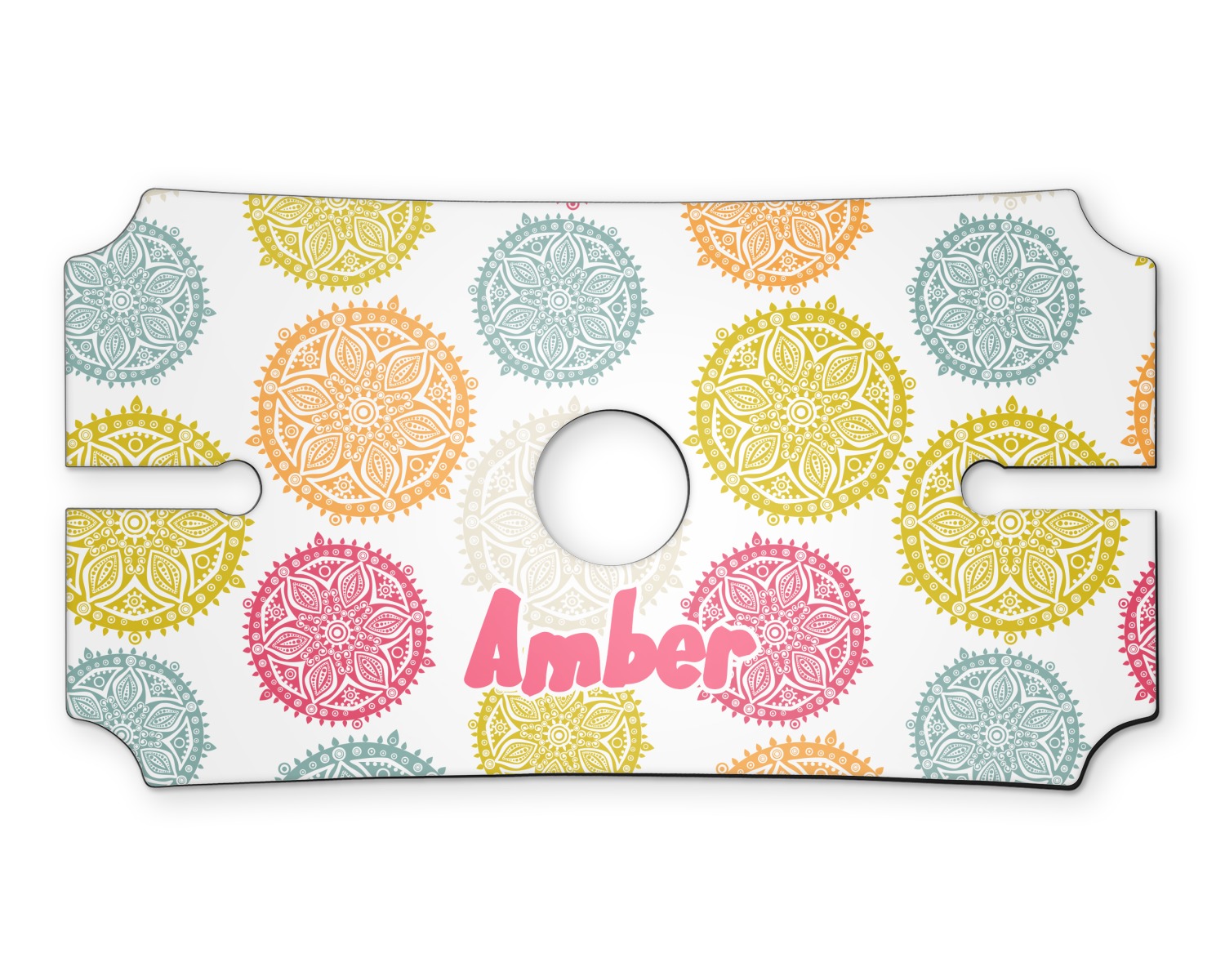 Doily Pattern Wine Bottle & Glass Holder (Personalized) YouCustomizeIt