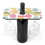 Doily Pattern Wine Bottle & Glass Holder (Personalized)