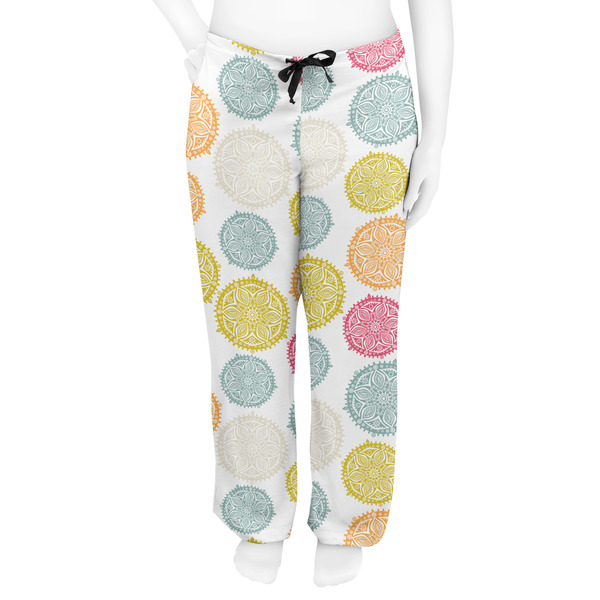 Doily Pattern Women's Pj on model - Front