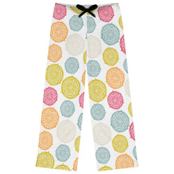 Doily Pattern Womens Pajama Pants - XL