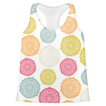 Doily Pattern Womens Racerback Tank Top - Large