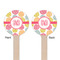 Doily Pattern Wooden 6" Stir Stick - Round - Double Sided - Front & Back