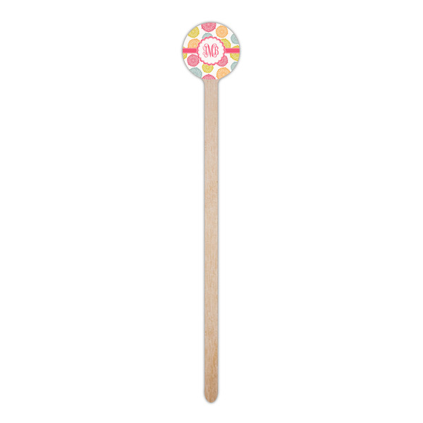 Doily Pattern Wooden 6" Stir Stick - Round - Single Stick