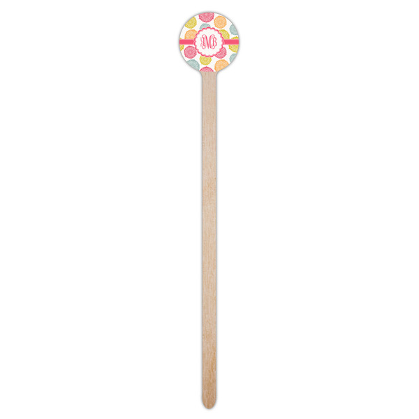 Doily Pattern Wooden 7.5" Stir Stick - Round - Single Stick