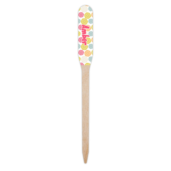 Doily Pattern Wooden Food Pick - Paddle - Single Pick