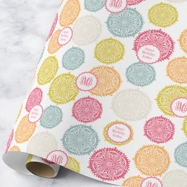 Custom Doily Pattern Wrapping Paper Roll - Large - Matte (Personalized)