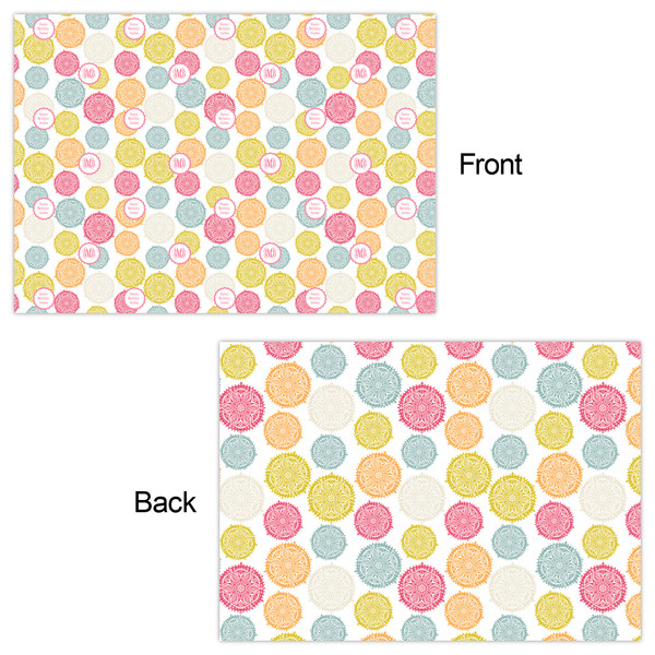 Doily Pattern Wrapping Paper Sheet - Double Sided - Front & Back