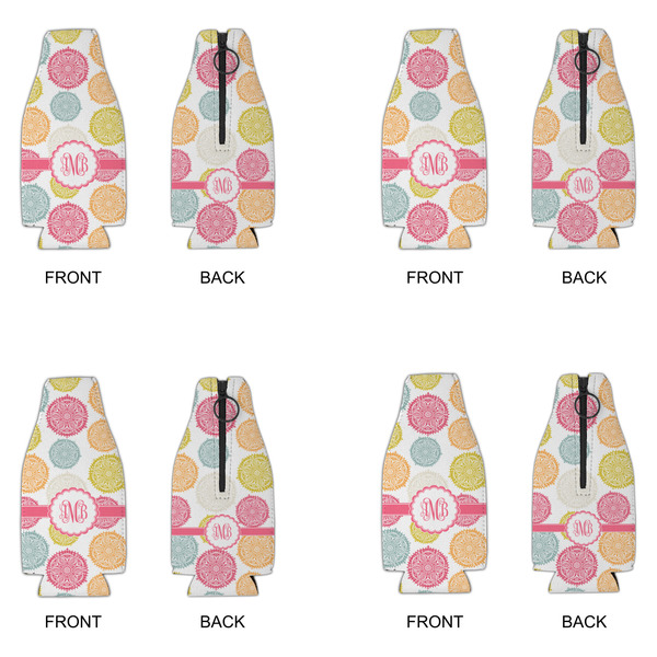 Doily Pattern Zipper Bottle Cooler - Set of 4 - APPROVAL