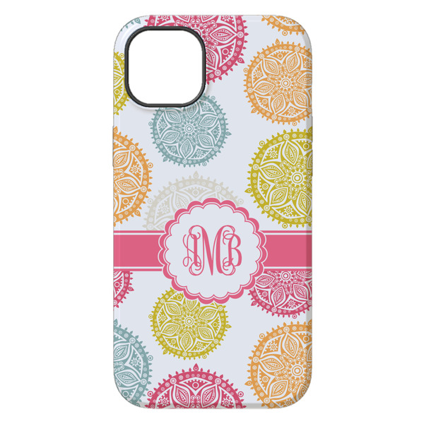 Doily Pattern iPhone 14 Plus Tough Case - Back