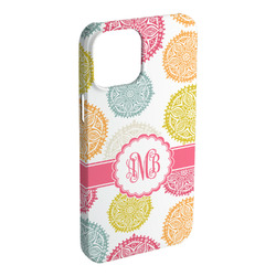 Doily Pattern iPhone Case - Plastic - iPhone 15 Plus (Personalized)