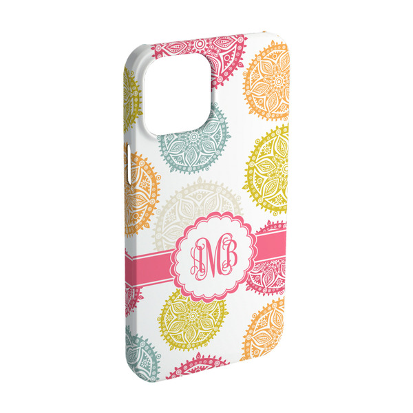 Custom Doily Pattern iPhone Case - Plastic - iPhone 15 Pro (Personalized)