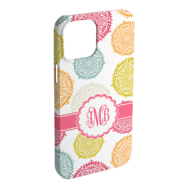 Custom Doily Pattern iPhone Case - Plastic (Personalized)