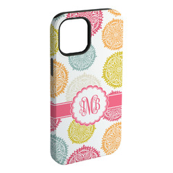 Doily Pattern iPhone Case - Rubber Lined (Personalized)