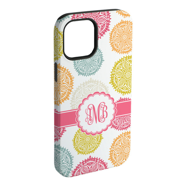 Custom Doily Pattern iPhone Case - Rubber Lined (Personalized)